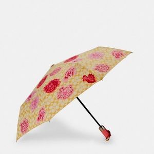 🆕COACH X KAFFE FASSETT FALL 2019 MINI SIGNATURE KAFFE FASSETT PRINT UMBRELLA